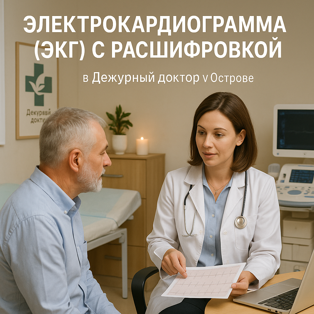 Электрокардиограмма (ЭКГ) с расшифровкой